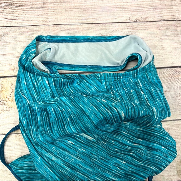 Nike Girls Rush Heather Blue Cross-back One Piece Swimsuit Size L (12-13) - Picture 10 of 12